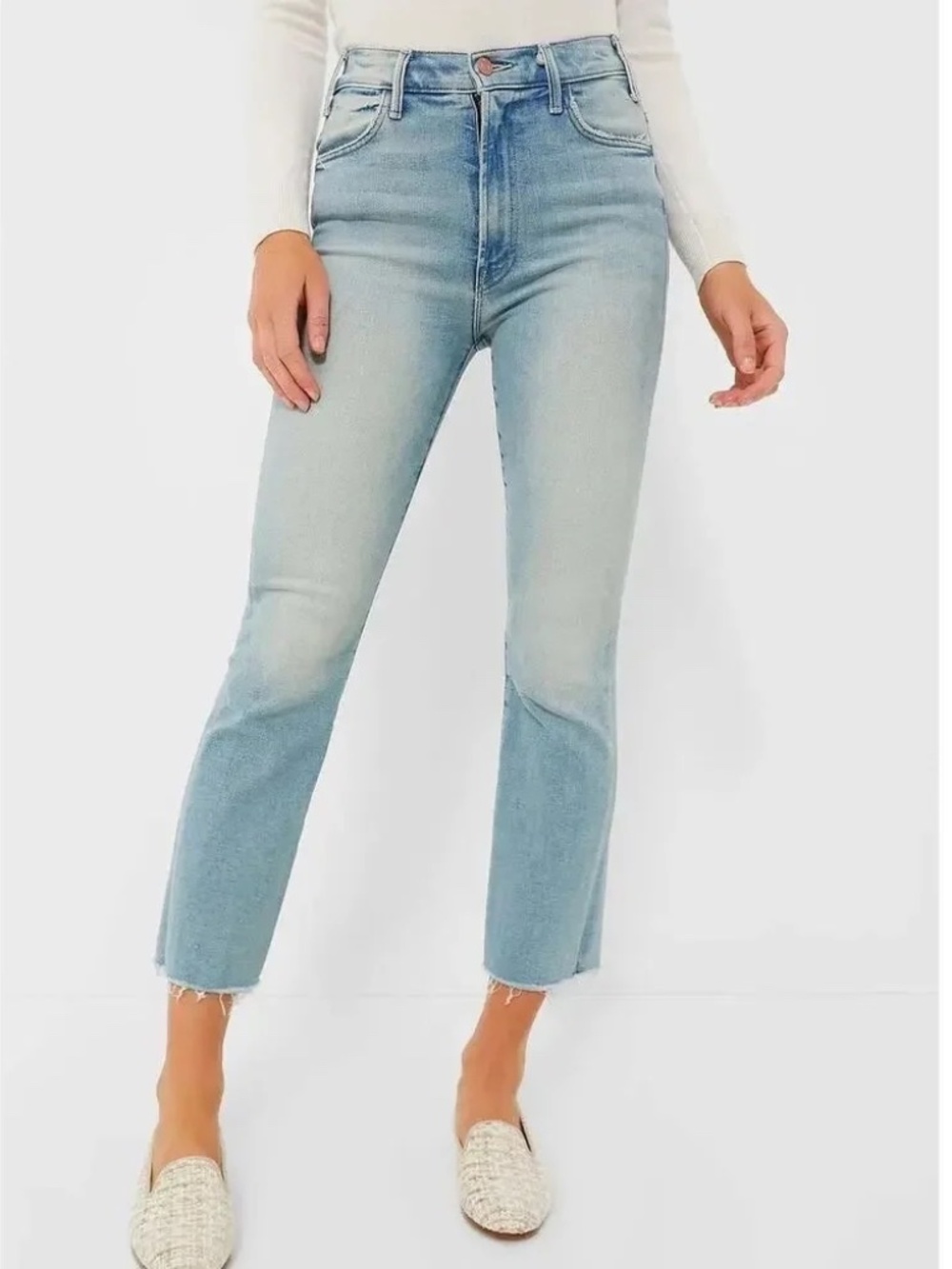 Mother Hustler Ankle Fray Jean, size 34